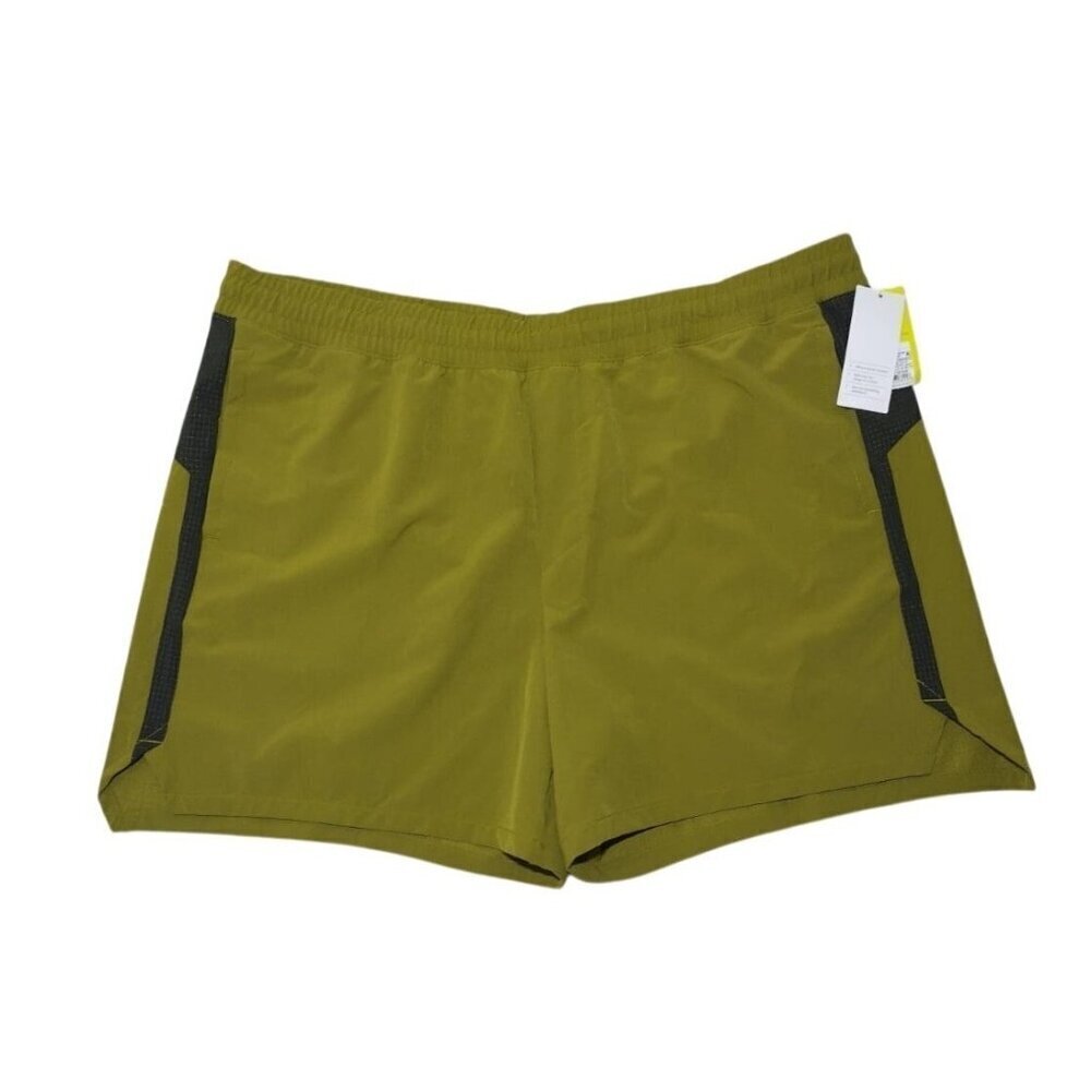 Men's All In Motion Sports Shorts In Olive Green And Black. Size Xxl. Nwt